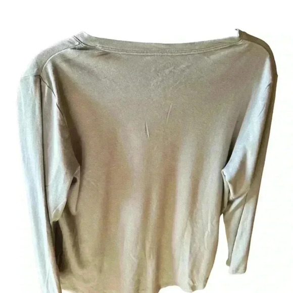 Gap xl pearl grey super soft Bowery Henley shirt. NWOT. Two button Henley - Picture 2 of 9